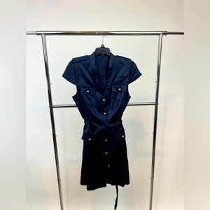 Express Military Blue Midi Dress